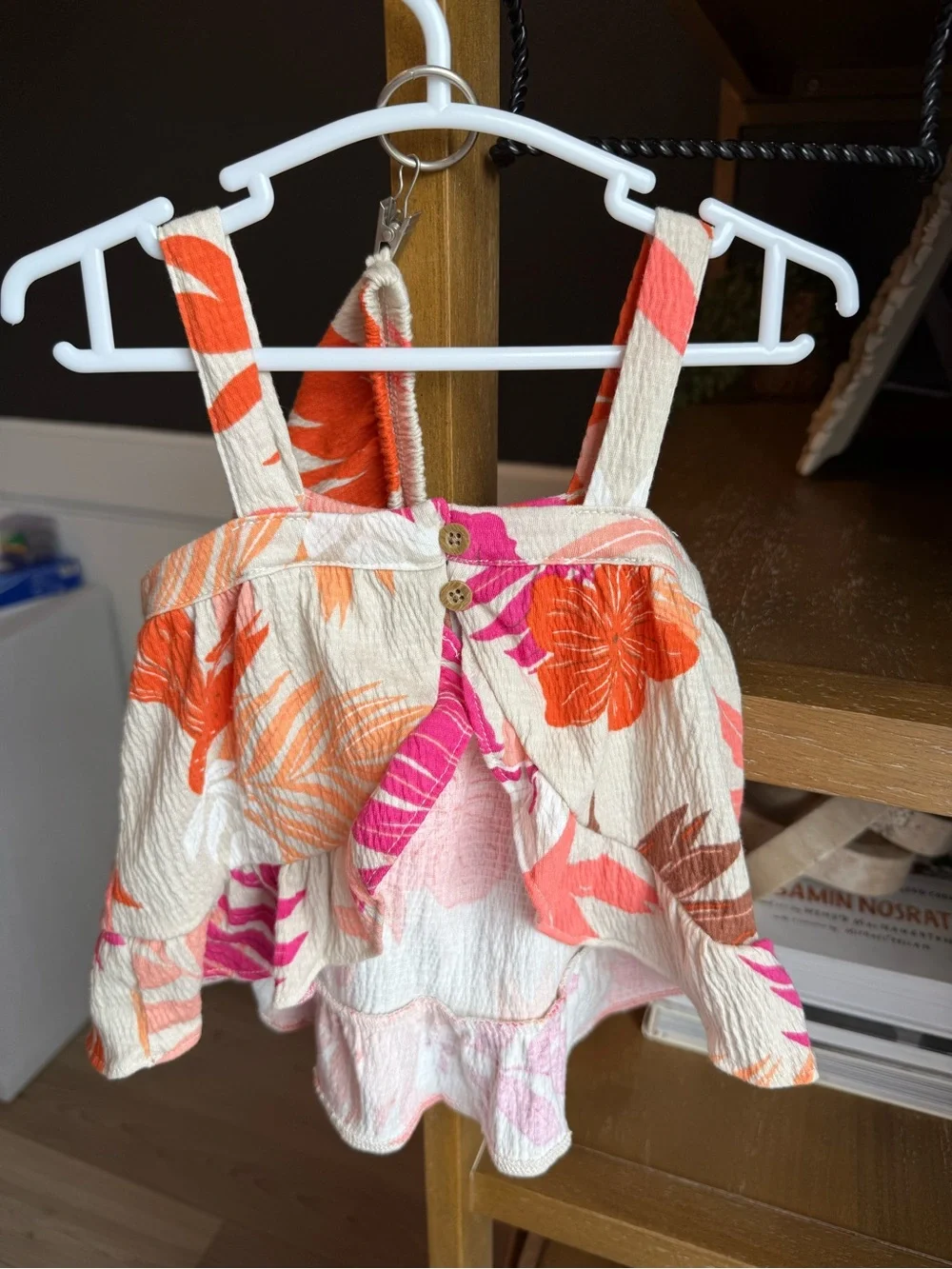 Carter's Outfit with Pink and Orange Floral Print